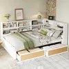 OKWISH Lit Banquette 140x200 cm, Lit Multifonction avec Voir les images du produit 3