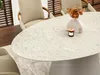 Ovaler Esstisch 160x90 cm ELIAM - grauer Marmor / grau Produktbild-Vorschau 5