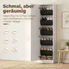 Schuhschrank – schmaler, fünfstöckiger Schuhschrank – mit Produktbild-Vorschau 3