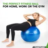 Tunturi Anti Burst Fitness Ball avec Pompe - Ballon de yoga Voir les images du produit 2
