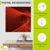 ARTland Poster rote Schwingung Größe: 30x30 cm Produktbild-Vorschau 2