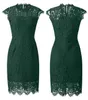 MEROKEETY Damen-Cocktailkleid, ärmellos, mit Spitze, Produktbild-Vorschau 6