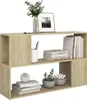 vidaXL Regál Sonoma Dub 100x24x63 cm odvodený výrobok z Náhľad obrázku produktu 5