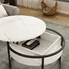 Konferenční stolek Vicco Marlo Bílý mramor 77 x 77 cm, Náhled obrázku produktu 4
