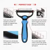 Brosse double face pour chiens et chats contre la mue et Voir les images du produit 3