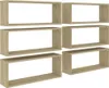 vidaXL Würfelregale 6 Stk. Sonoma-Eiche 60x15x23 cm Anteprima dell’immagine prodotto 10