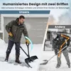 COSTWAY sneeuwschuiver met verstevigingshandvat, 135 cm Productafbeelding-voorbeeld 5