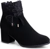 topschuhe24 1940 Damen Velours Stiefeletten Ankle Boots, Produktbild-Vorschau 2