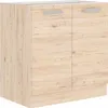 Dolní dvoudveřová skříňka BERIT - šířka 80 cm, dub bordeaux Náhled obrázku produktu 1