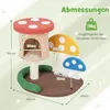 COSTWAY Arbre à chat 4 en 1 en forme de champignon, tour Voir les images du produit 3