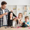 Testa manichino per parrucchieri Iza 60 cm nera, capelli Anteprima dell’immagine prodotto 7