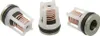 Three identical valve components are displayed against a white background. Produktbild-Vorschau