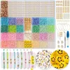 Ketten und Armband Set Perlen 12000 Stück 3mm 24 Bunte Produktbild-Vorschau 1