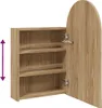 vidaXL Spiegelschrank mit LED-Beleuchtung Gewölbt Produktbild-Vorschau 9