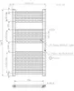 Gerader Heizkörper 450 x 900 mm WEISS 450/900/R,1 Produktbild-Vorschau 2