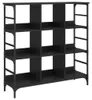 vidaXL Sideboard Schwarz 102x32x103,5 cm Holzwerkstoff Produktbild-Vorschau 2