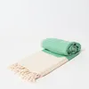 Ręcznik hammam WAVY 100% naturalna bawełna YEYE Jasno szary Podgląd zdjęcia produktu 2