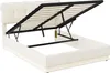 ProximaX Polsterbett 140x190 cm aus Samt in Beige mit LED & Produktbild-Vorschau 8