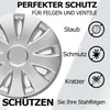 Radkappen 15 Zoll  silber - Radzierblenden 4er-Set von Produktbild-Vorschau 2