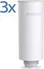 A white Philips water filter cartridge with the number '3x' in blue text on the left side. Anteprima dell’immagine prodotto