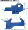 Étau d’atelier Heavy Duty 125 mm Mâchoire de serrage & Voir les images du produit 7