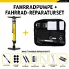 Dunlop Fahrradpumpe mit Manometer und Fahrrad Reparaturset Produktbild-Vorschau 9