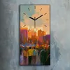 Leinwand Wanduhr Wandkunst Uhr 30x60 Menschen in einem Produktbild-Vorschau 2