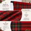 2er Set Vorhänge Weihnachten Tartan Gardinen mit Produktbild-Vorschau 2
