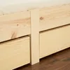 Lit double en bois 160x200 avec 2 tiroirs naturelle pin Voir les images du produit 6