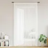 vidaXL Fadenvorhänge 2 Stk. 140 x 250 cm Weiß Produktbild-Vorschau 1