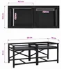 vidaXL: Pedana per lavatrice, 2 pezzi, nera, 120 x 56 x 52 Anteprima dell’immagine prodotto 7