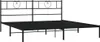 vidaXL Struttura letto con testiera in metallo nero 180x200 Anteprima dell’immagine prodotto 4