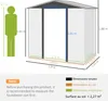 Outsunny Abri de jardin en métal 2,27 m², facile à monter, Voir les images du produit 5