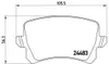 Brembo Bremsbelagsatz, Scheibenbremse Hinterachse P 85 108 Produktbild-Vorschau 1
