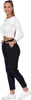 WOMEN'S DRESS PANTS Klassisch Schwarz Gerade Ohne Bund Produktbild-Vorschau 2