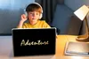 MuchoWow® Laptop Aufkleber Sticker Cover Zitat - Abenteuer Produktbild-Vorschau 3