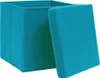 vidaXL Aufbewahrungsboxen mit Deckeln 4 Stk. Babyblau Produktbild-Vorschau 2