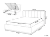 BELIANI Bett Beige Stoffbezug mit Lattenrost 140 x 200 cm Produktbild-Vorschau 3