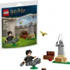 A LEGO Harry Potter Quidditch Lesson set is shown in its packaging and as individual pieces. Produktbild-Vorschau