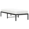 A black metal bed frame with a white mattress on a white background. Náhľad obrázku produktu