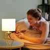 Lampa stołowa EDISHINE, nowoczesna lampa nocna z żarówką Podgląd zdjęcia produktu 7