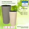 Hochkübel Lilia ECO Strip ø 19 / H=36 cm - creme Produktbild-Vorschau 4