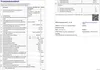 A product data sheet for an electronic display, presented in a document format. Produktbild-Vorschau