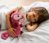 Peluche chauffante Warmies® Licorne de mer rose - Voir les images du produit 9