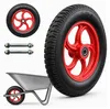 Relaxdays Set van 2 wielen voor kruiwagen, 3.25-8, massief Productafbeelding-voorbeeld 1