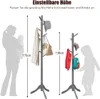 COSTWAY 175cm věšák na kabáty s 8 háčky, výškově Náhled obrázku produktu 7