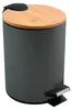 Spirella Kosmetikeimer 3 Liter Edelstahl Bambus mit Produktbild-Vorschau 1