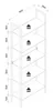 Drewno Metal Storage Stand Regał Deco Książki Stojak Półka Podgląd zdjęcia produktu 5