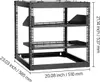 VEVOR 10U otevřený rámový síťový rozvaděč, hloubka 585 mm, Náhled obrázku produktu 8