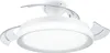 A white ceiling fan with a light on a white background. Podgląd zdjęcia produktu